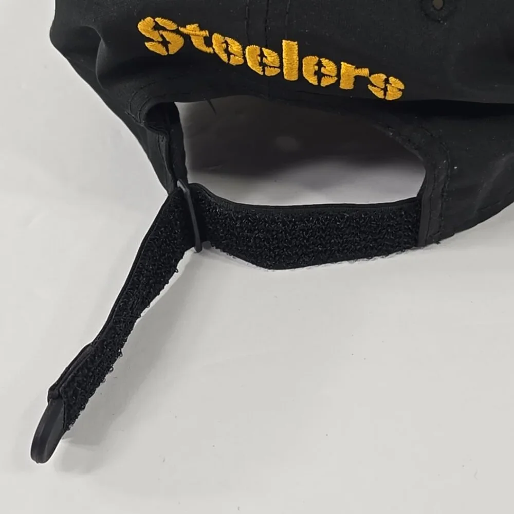 PITTSBURGH STEELERS NEW ERA Hat Black YOUTH Baseball Cap 9FORTY 100% Polyester..